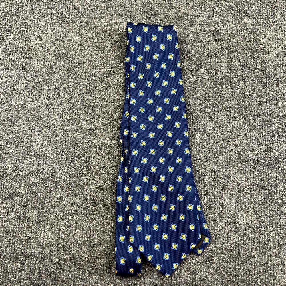 Lauren Ralph Lauren Blue Necktie Mens Made In Italy 100% Silk